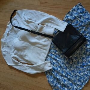 White V-Neck Sweater | Gap